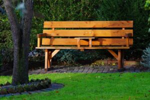 houten tuinbank