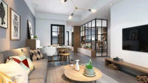 woonkamer, tv, interieur