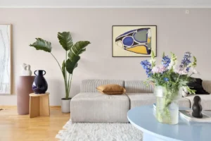 woonkamer, kamerplant, interieur